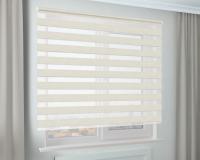 Рулонная штора Зебра Стандарт САХАРА магнолия