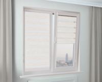 Рулонная штора Зебра УНИ-2 КОМФОРТ белый лен