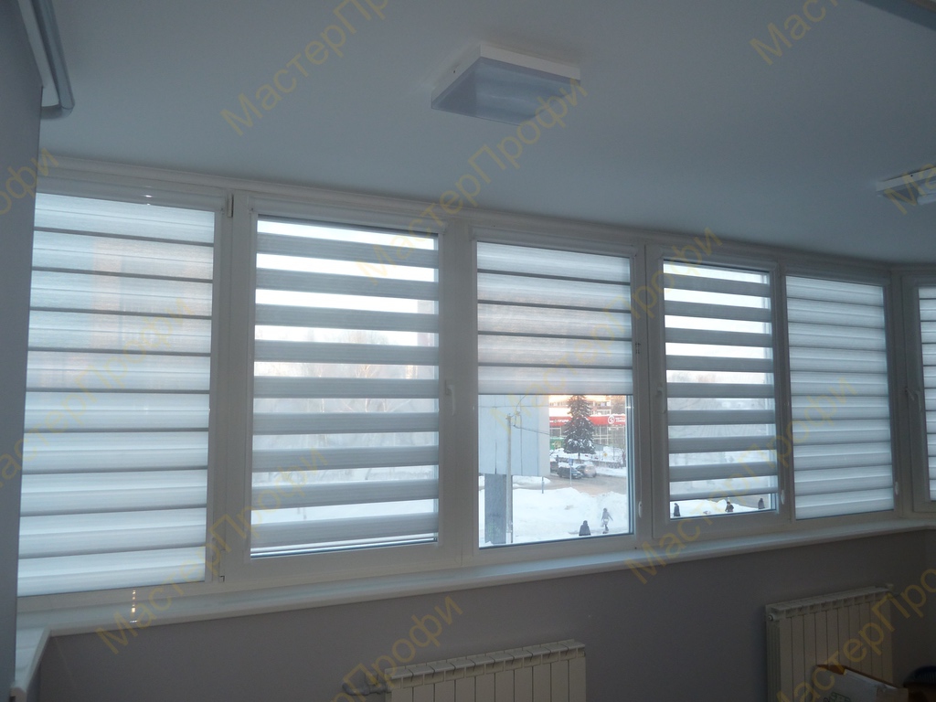 Зебра УНИ2 ткань СТАНДАРТ цвет светло-сеый