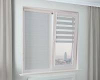 Рулонная штора Зебра УНИ-2 СТАНДАРТ светло-голубой