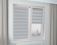 Рулонная штора Зебра УНИ-2 КОМФОРТ серый