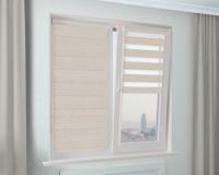 Рулонная штора Зебра УНИ-2 САХАРА светло-бежевый