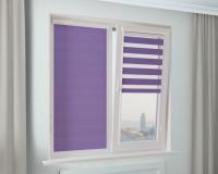 Рулонная штора Зебра УНИ-2 СТАНДАРТ сиреневый