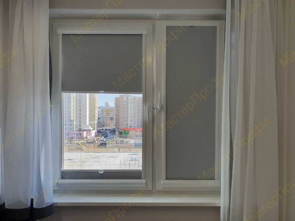 УНИ2 с пружиной ткань альфа блэкаут цвет серый