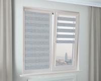 Рулонная штора Зебра УНИ-2 САХАРА серый