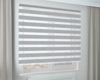 Рулонная штора Зебра Стандарт САХАРА серый