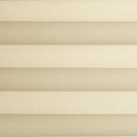 Штора Плиссе - Моно светло-бежевый серия 37 (управление шнуром)