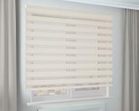 Рулонная штора Зебра Стандарт КОМФОРТ магнолия