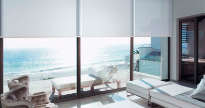 Рулонная штора AMG СКРИН 5% светло-серый