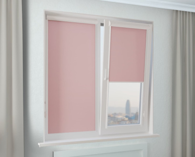 Кассетные рулонные шторы УНИ 2 - ОМЕГА роза