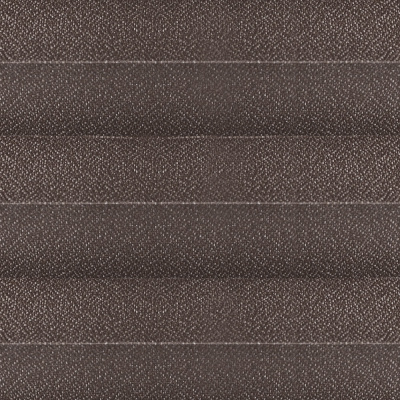Штора Плиссе - Креп перла темно-коричневый (неподвижная форма)