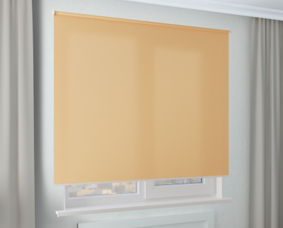 Рулонная штора Стандарт - АЛЬФА персиковый