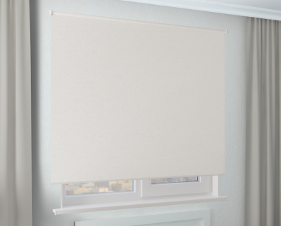 Рулонная штора Стандарт - ЛЁН BLACK-OUT бежевый