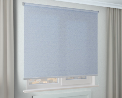 Рулонная штора BENTHIN ШЁЛК морозно-голубой(светлый)