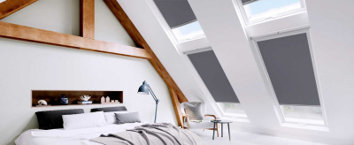 Кассетная рулонная штора УНИ-1 ОМЕГА темно-серый