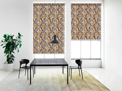 Рулонная штора AMG ВЕНА горчица