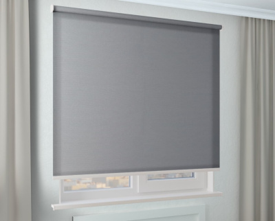 Рулонная штора AMG ОМЕГА СОФТ серый