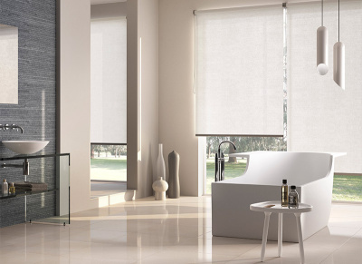 Рулонная штора AMG ПЕРЛ белый