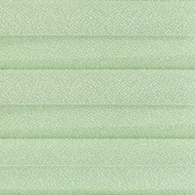 Штора Плиссе - Гофре Креп светло-зеленый (неподвижная форма)