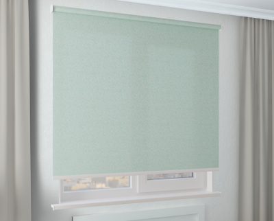 Рулонная штора AMG ШЁЛК бирюзовый