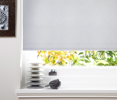 Рулонная штора Стандарт - АЖУР светло-серый