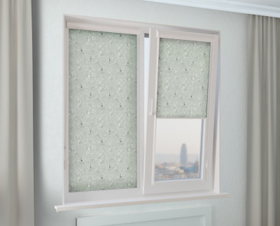 Кассетные рулонные шторы УНИ 2 - ДУАН светло-зеленый