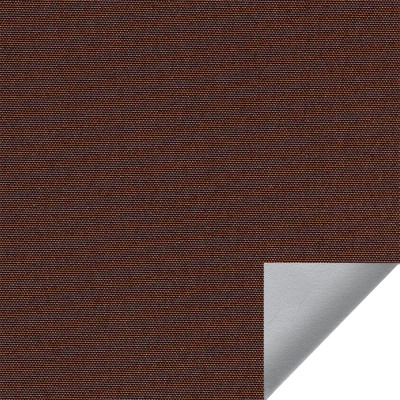 Рулонная штора Стандарт - АЛЬФА ALU BLACK-OUT темно-коричневый