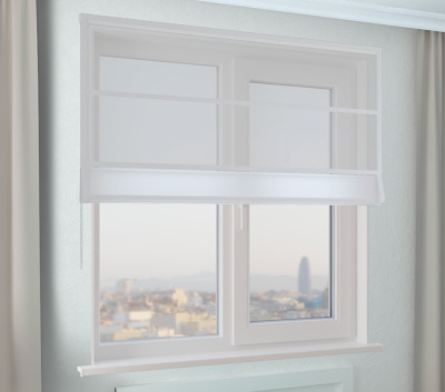 Римская штора - Пируэт белый