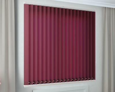 тканевые жалюзи - лайн ii темно-красный
