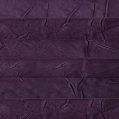 Штора Плиссе - Краш перла темно-пурпурный (неподвижная форма)