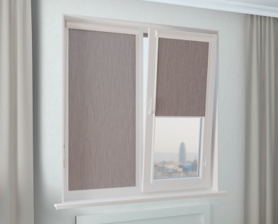 Кассетные рулонные шторы УНИ 2 - НОВА серый