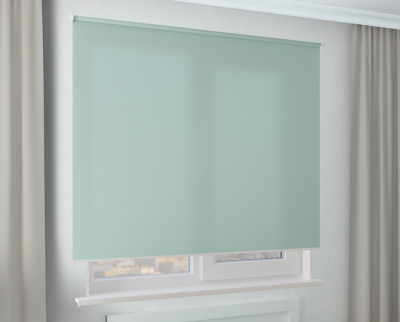Рулонная штора Стандарт - ОМЕГА бирюзовый