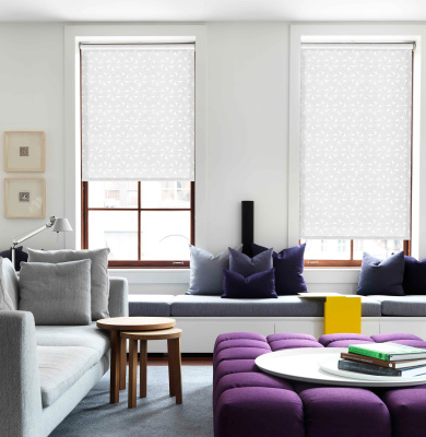 Кассетные рулонные шторы УНИ 2 - СОЛЕЙ белый