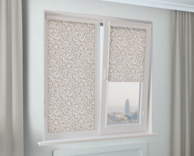 Кассетные рулонные шторы УНИ 2 - ТРЕВИ бежевый