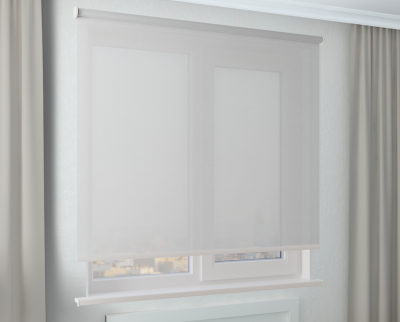 Рулонная штора AMG СКРИН 1% светло-серый