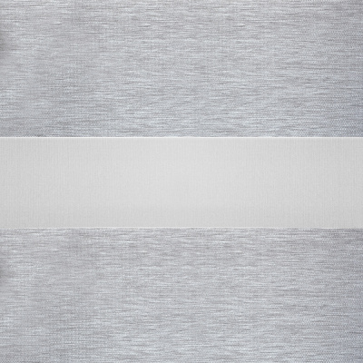 Рулонная штора Зебра УНИ-1 ГЛОРИЯ БИО BLACK-OUT серый светлый