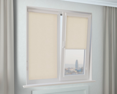 Кассетная рулонная штора УНИ-1 КРОНА магнолия