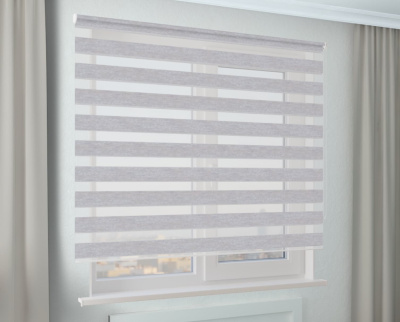 Рулонная штора Зебра Стандарт СТОУН БИО бежевый