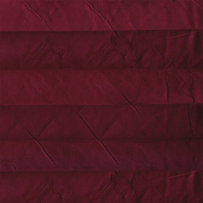 Штора Плиссе - Краш перла темно-красный (неподвижная форма)