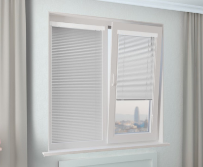 Горизонтальные кассетные жалюзи Venus (Венус) серый глянец